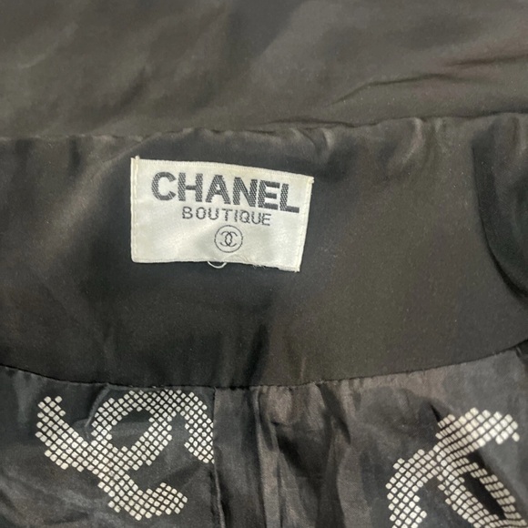 Chanel Boutique Vintage Trench Coat Gold Buttons Women’s Jacket Rare Authentic - Picture 12 of 16